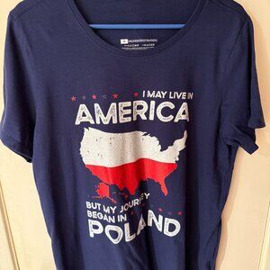 Women's 1x T-Shirt - Patriotic Polish-American